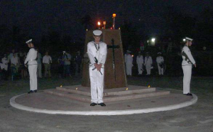 Dawn Service, Rabaul Cenotaph, 11 September 2014 