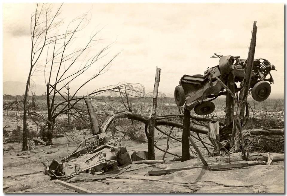 Mt-Lamington-Eruption-Jeep-in-tree-21-Jan-1951