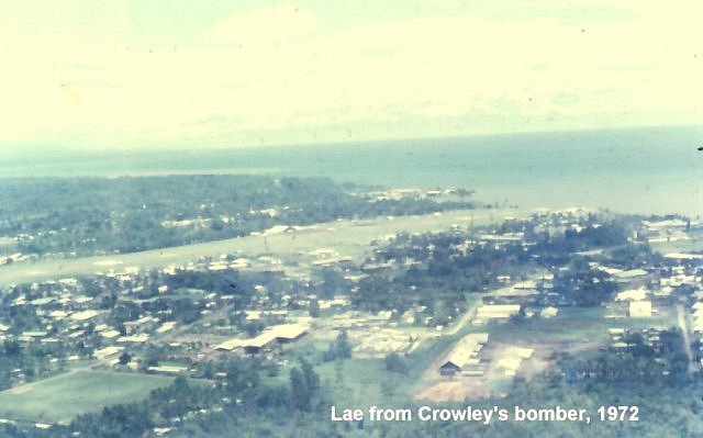 Lae from Crowley's bomber 1972